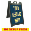 Medium Size Deluxe A-frame Sidewalk Sign- Plasticade